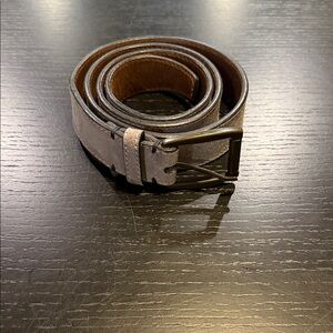 Will Leather Goods Gray Leather Belt